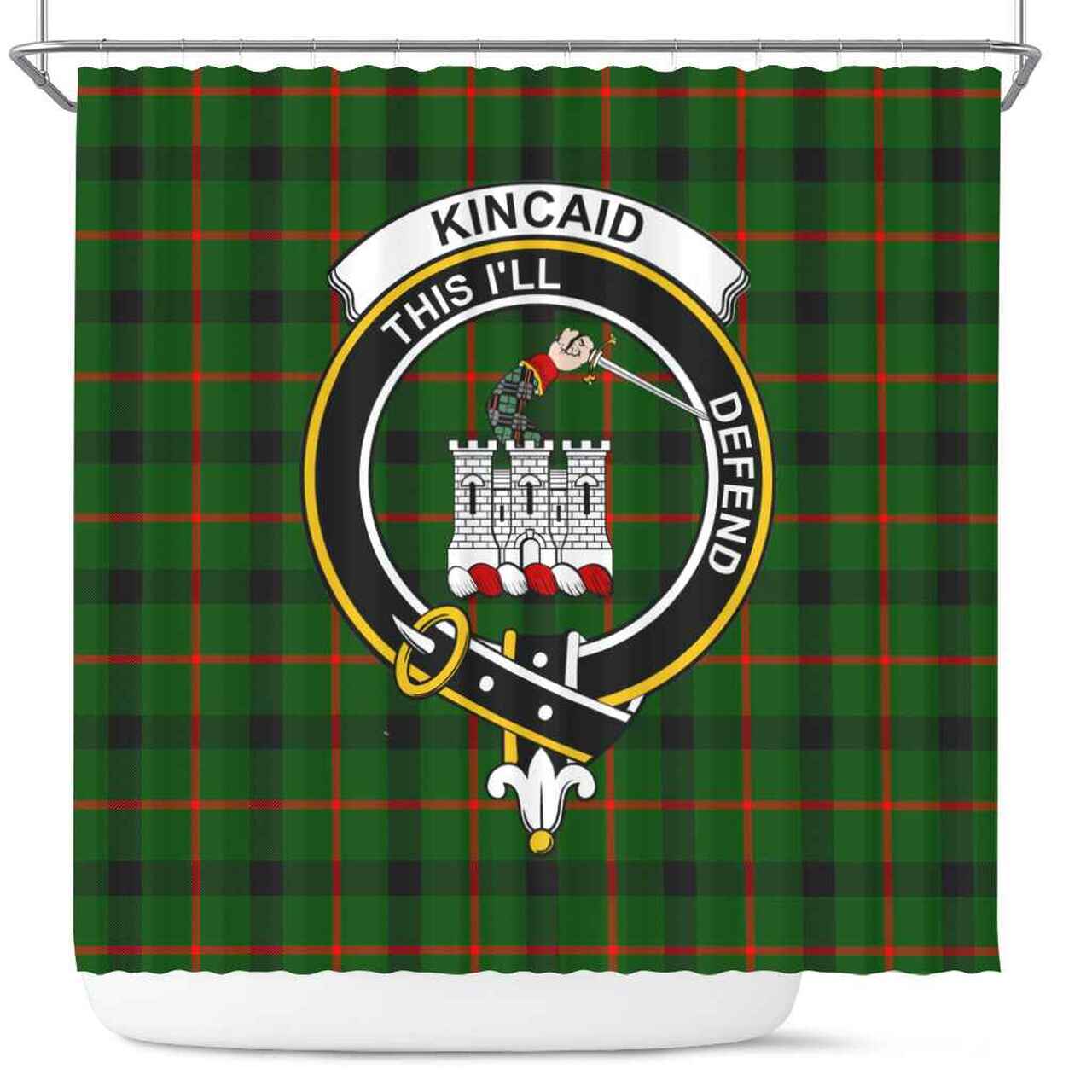 Kincaid Tartan Crest Shower Curtain