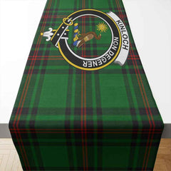 Kinloch Tartan Crest Table Runner - Cotton table runner