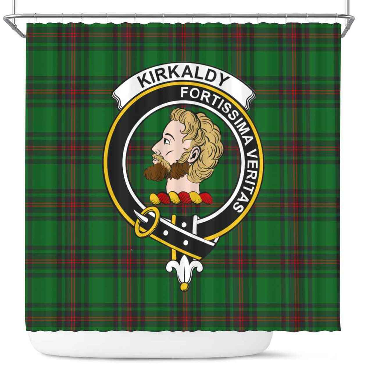 Kirkaldy Tartan Crest Shower Curtain