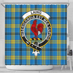 Laing Tartan Crest Shower Curtain