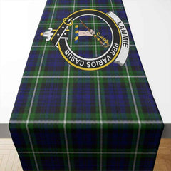 Lammie Tartan Crest Table Runner - Cotton table runner