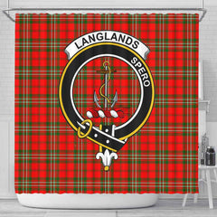 Langlands Tartan Crest Shower Curtain