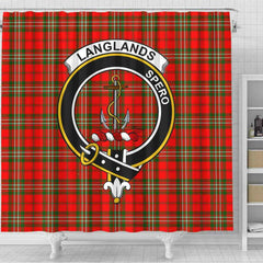 Langlands Tartan Crest Shower Curtain