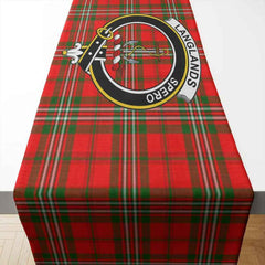 Langlands Tartan Crest Table Runner - Cotton table runner