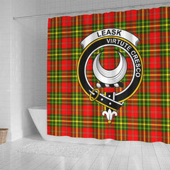 Leask Tartan Crest Shower Curtain