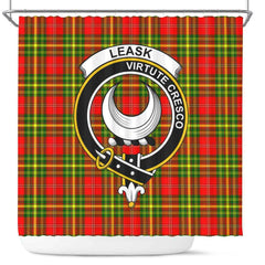 Leask Tartan Crest Shower Curtain