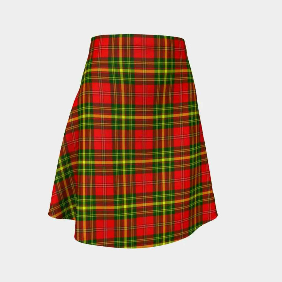 Leask Tartan Flared Skirt