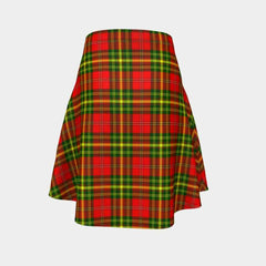 Leask Tartan Flared Skirt