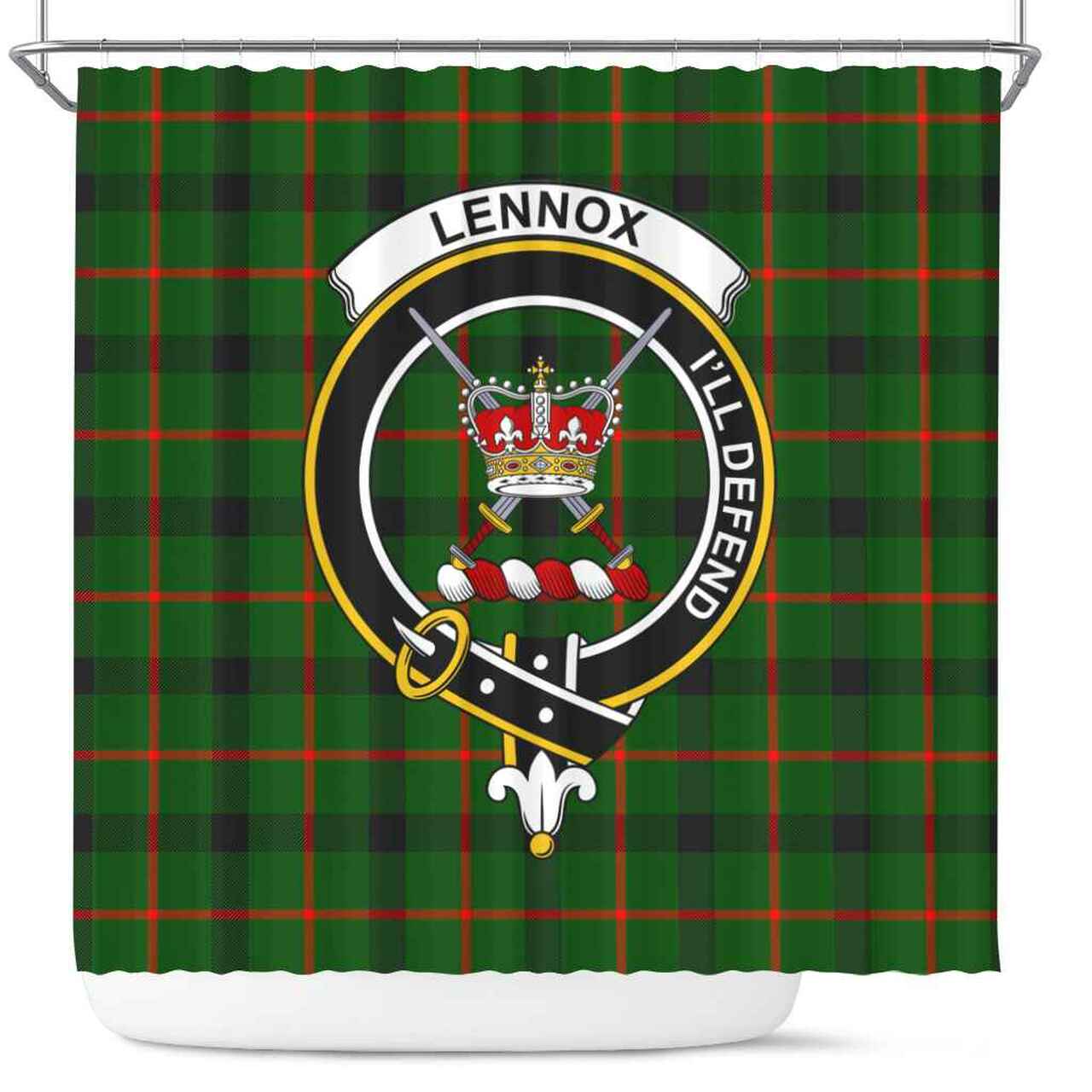 Lennox (Lennox Kincaid) Tartan Crest Shower Curtain