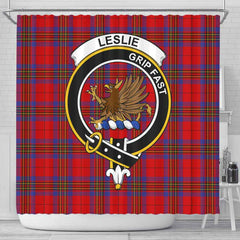 Leslie Tartan Crest Shower Curtain