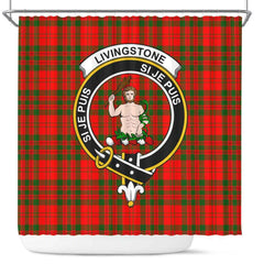 Livingstone Tartan Crest Shower Curtain