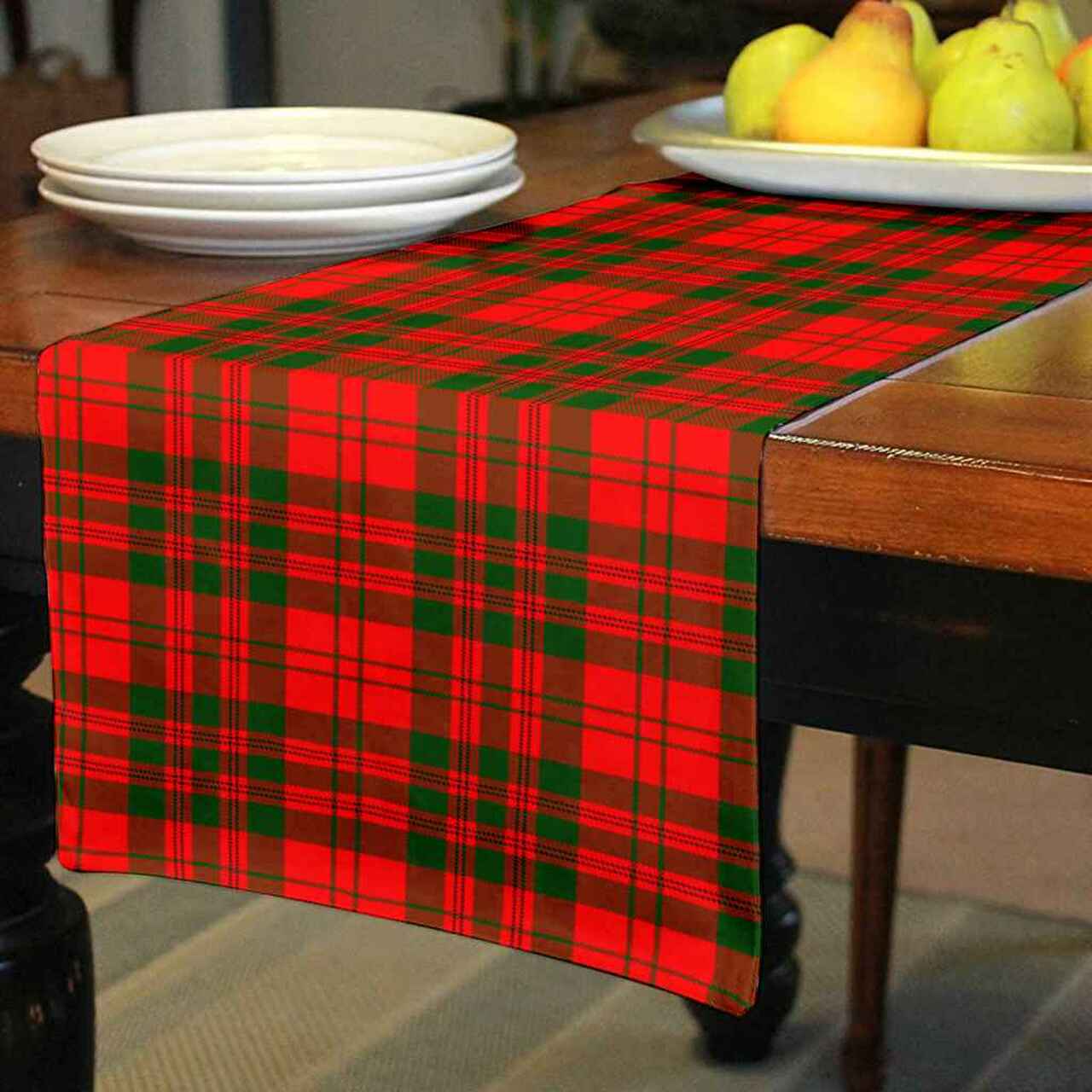 Livingstone Modern Tartan Table Runner - Cotton table runner