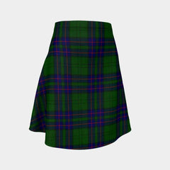 Lockhart Modern Tartan Flared Skirt