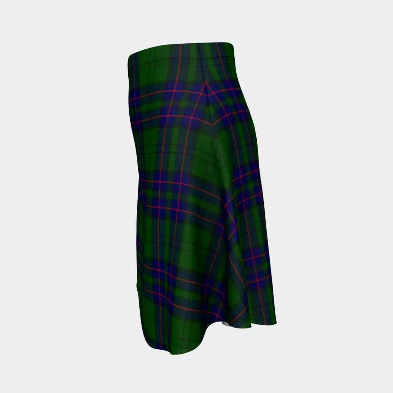 Lockhart Modern Tartan Flared Skirt