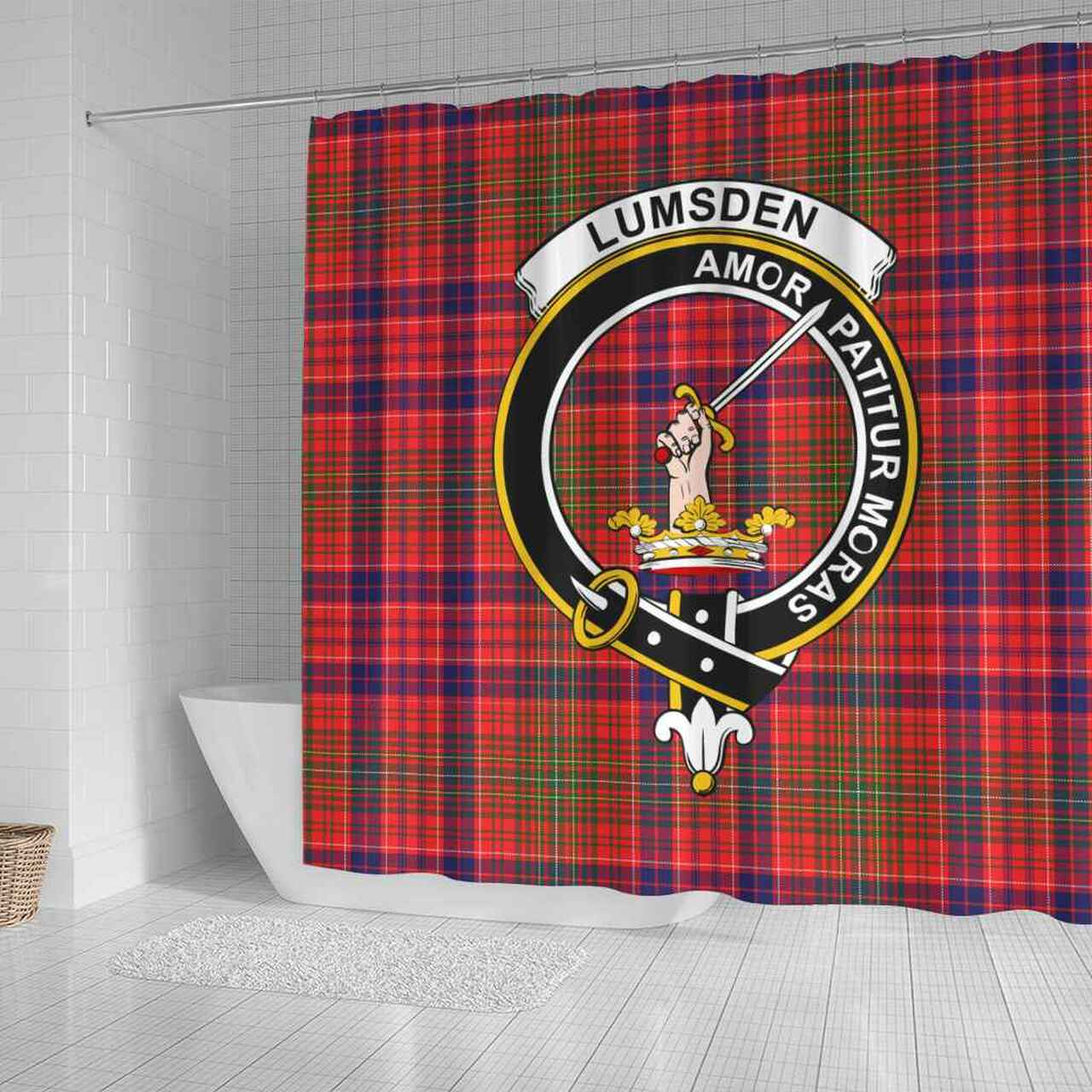 Lumsden Tartan Crest Shower Curtain