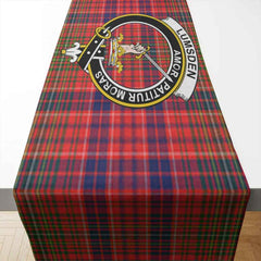 Lumsden Tartan Crest Table Runner - Cotton table runner