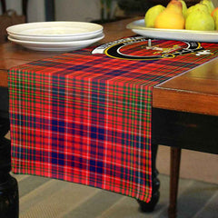 Lumsden Tartan Crest Table Runner - Cotton table runner