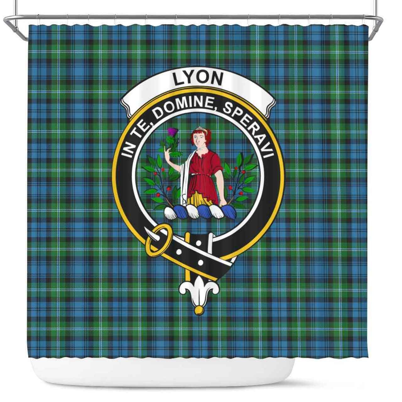 Lyon Tartan Crest Shower Curtain