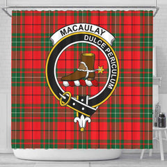 MacAulay Tartan Crest Shower Curtain