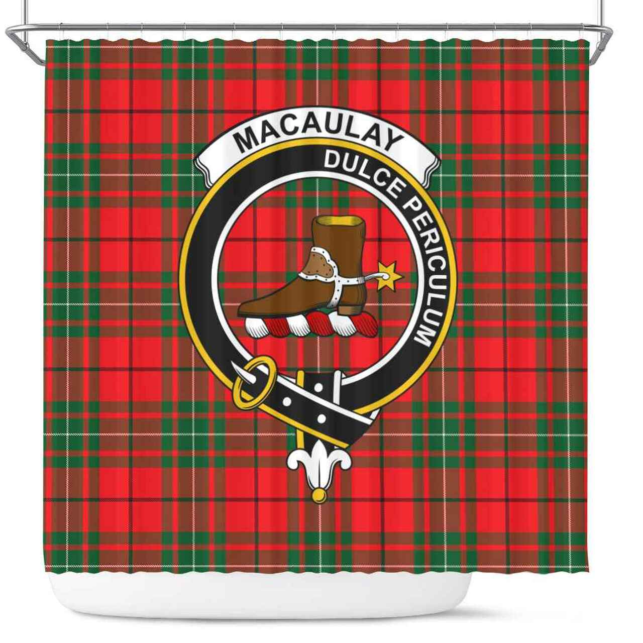 MacAulay Tartan Crest Shower Curtain