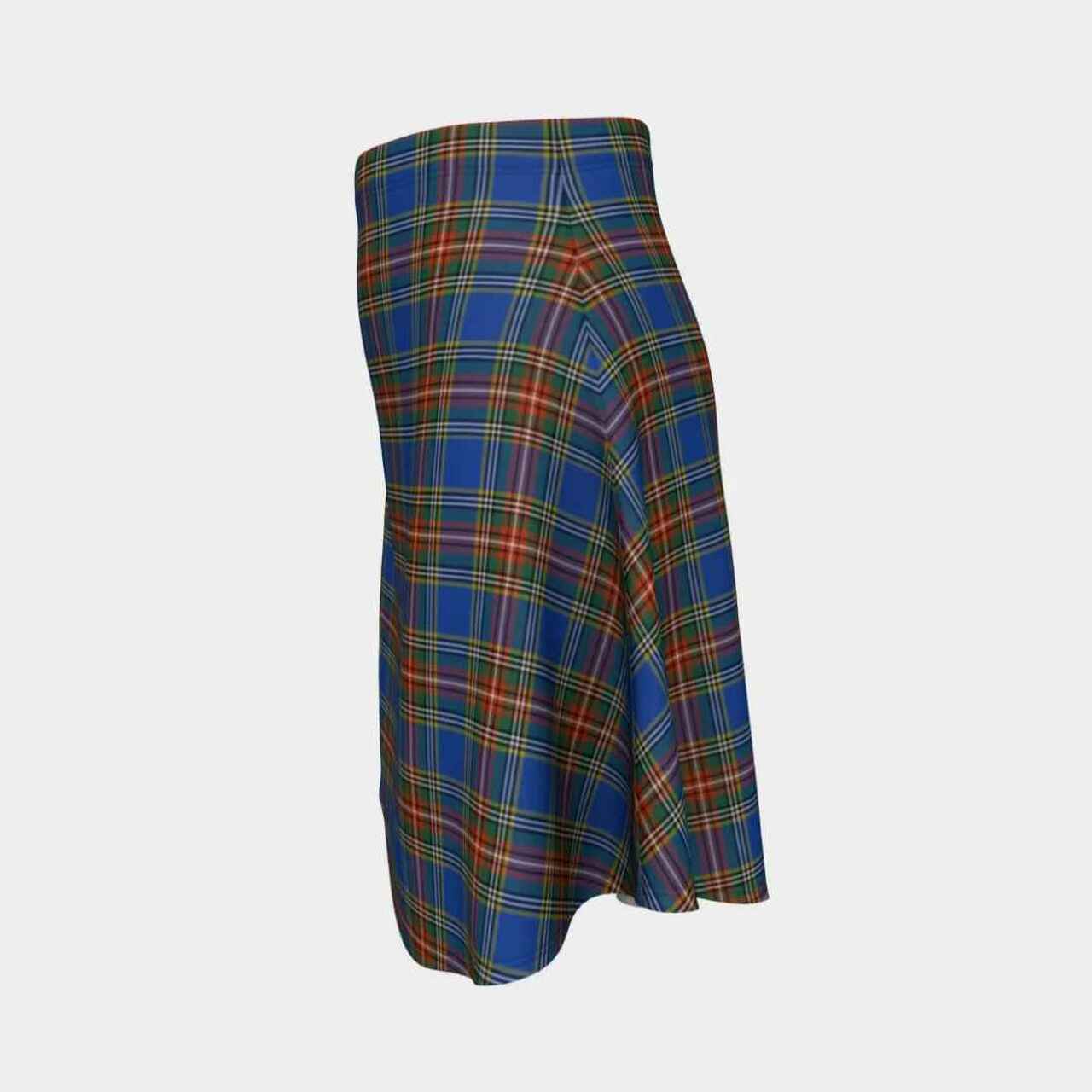 MacBeth Ancient Tartan Flared Skirt