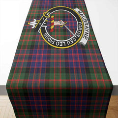 MacBrayne Tartan Crest Table Runner - Cotton table runner