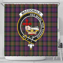 MacDonald (Clan Donald) Tartan Crest Shower Curtain