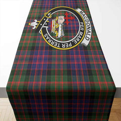 MacDonald (Clan Donald) Tartan Crest Table Runner - Cotton table runner