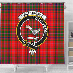 MacDougall Tartan Crest Shower Curtain