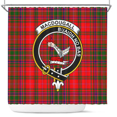 MacDougall Tartan Crest Shower Curtain