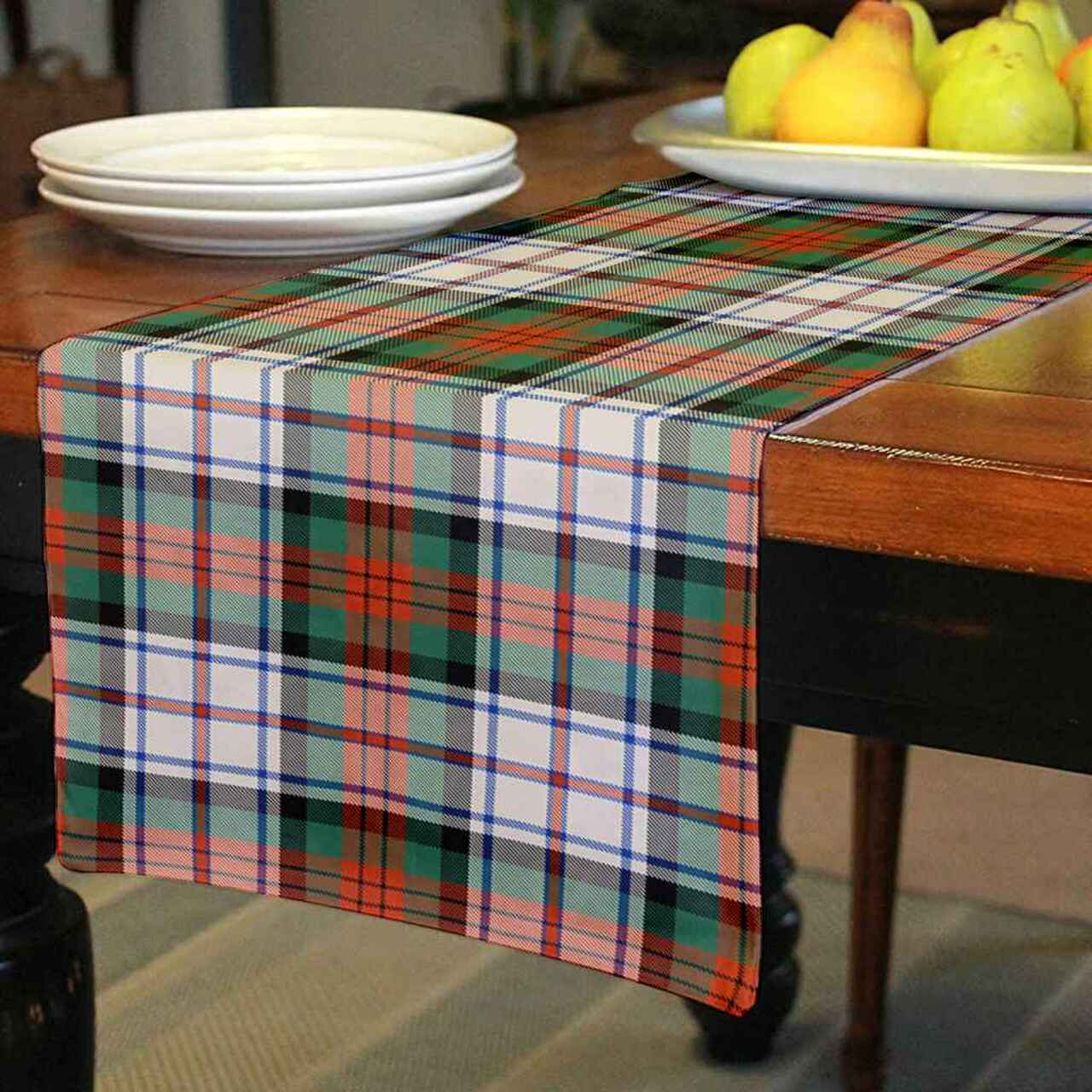 MacDuff Dress Ancient Tartan Table Runner - Cotton table runner