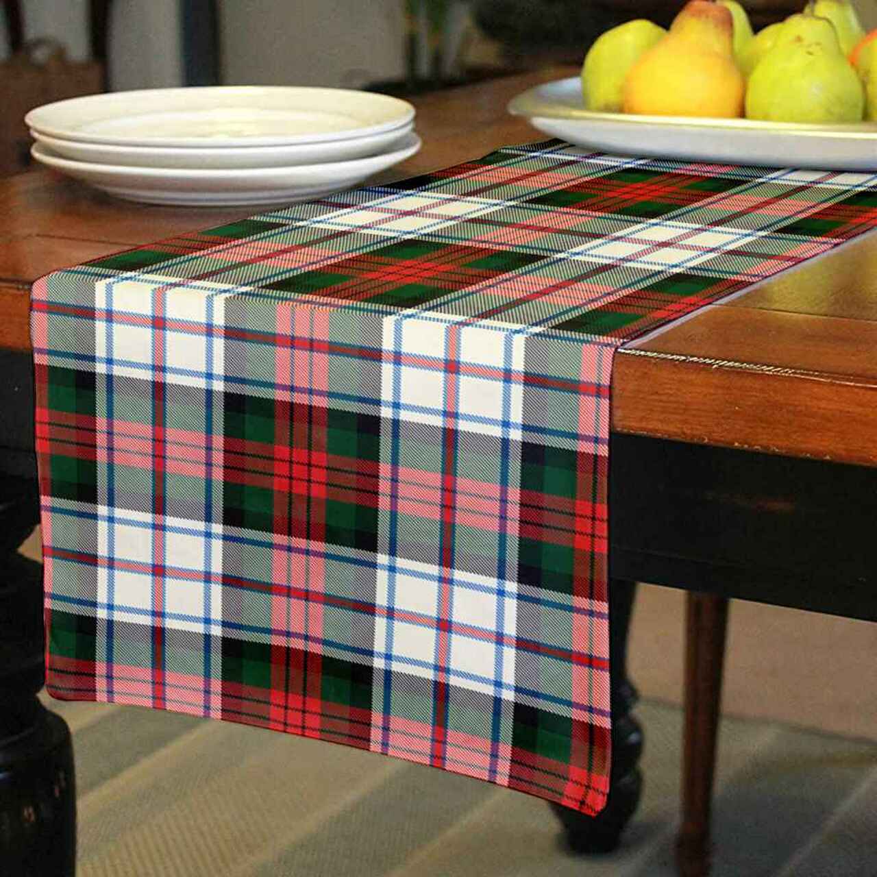 MacDuff Dress Modern Tartan Table Runner - Cotton table runner