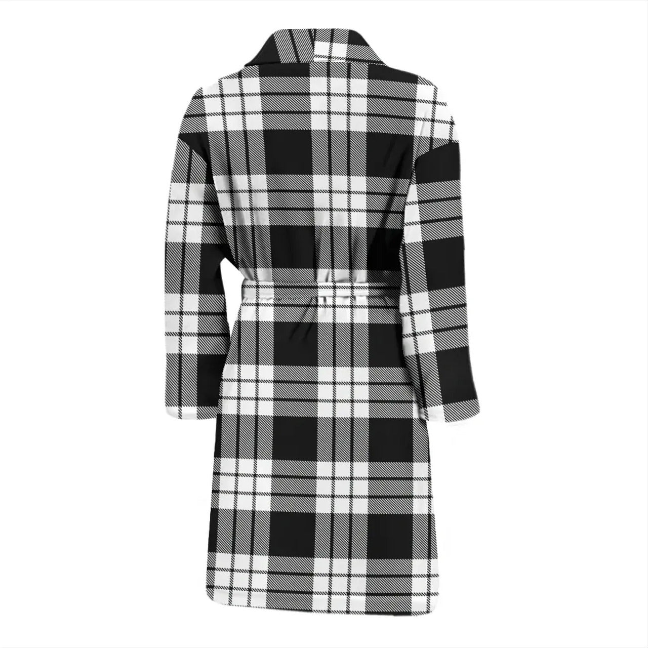 MacFarlane Black & White Tartan Bathrobe