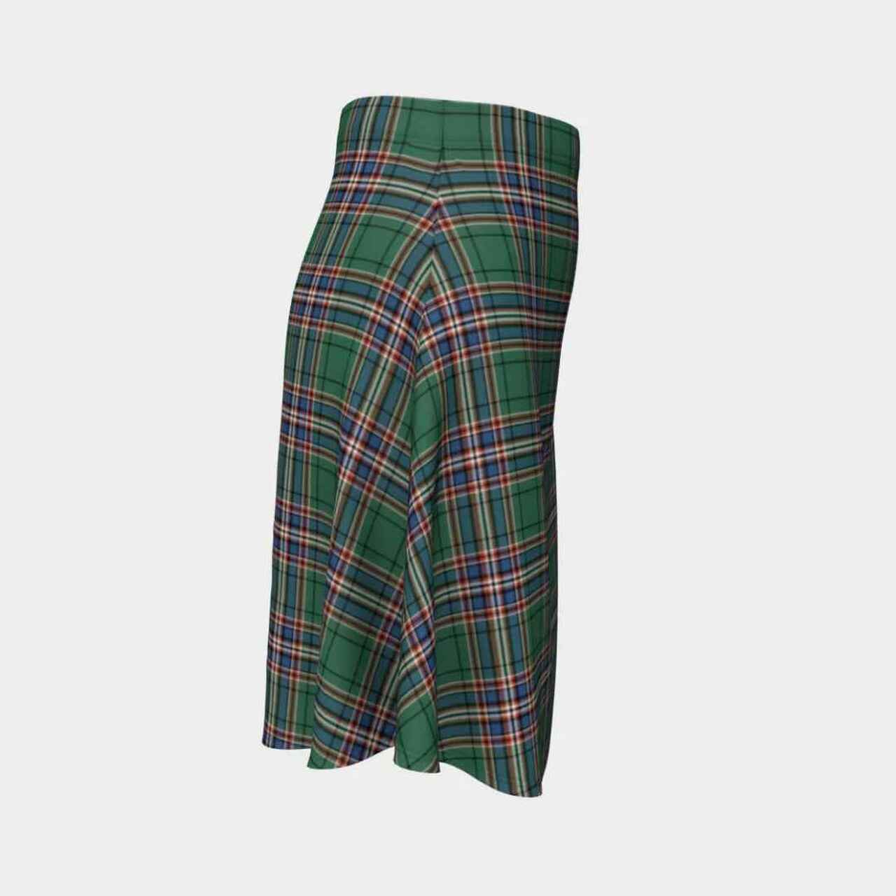 MacFarlane Hunting Ancient Tartan Flared Skirt