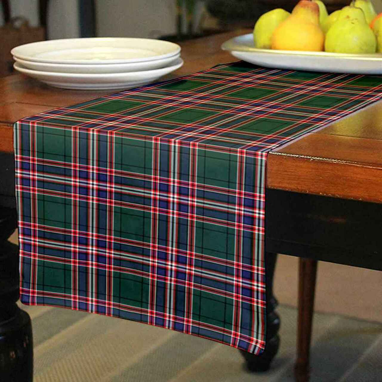 MacFarlane Hunting Modern Tartan Table Runner - Cotton table runner