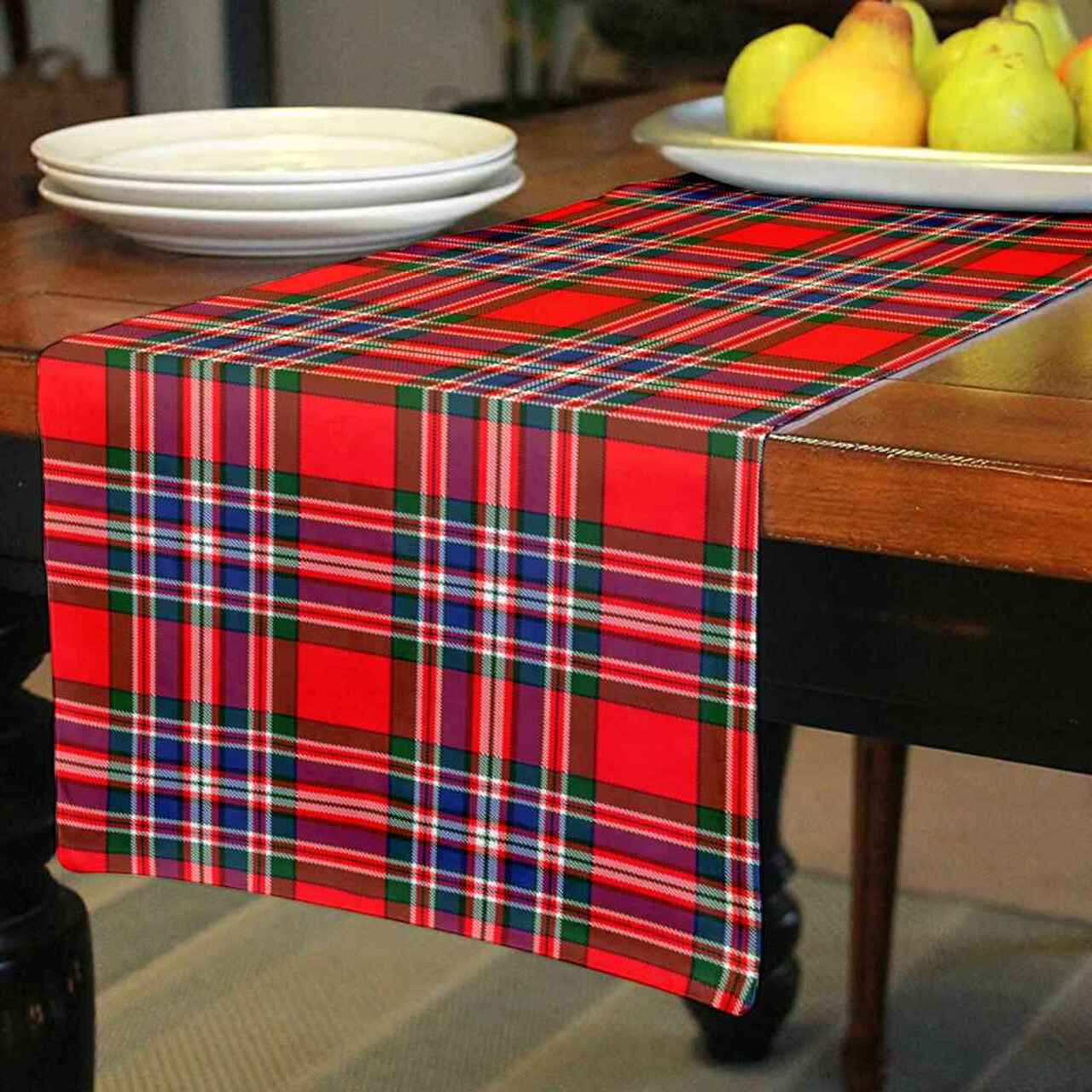 MacFarlane Modern Tartan Table Runner - Cotton table runner