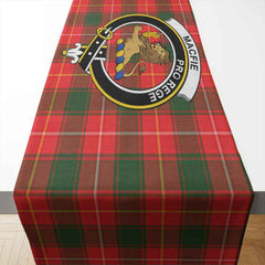 MacFie (of Dreghorn) Tartan Crest Table Runner - Cotton table runner