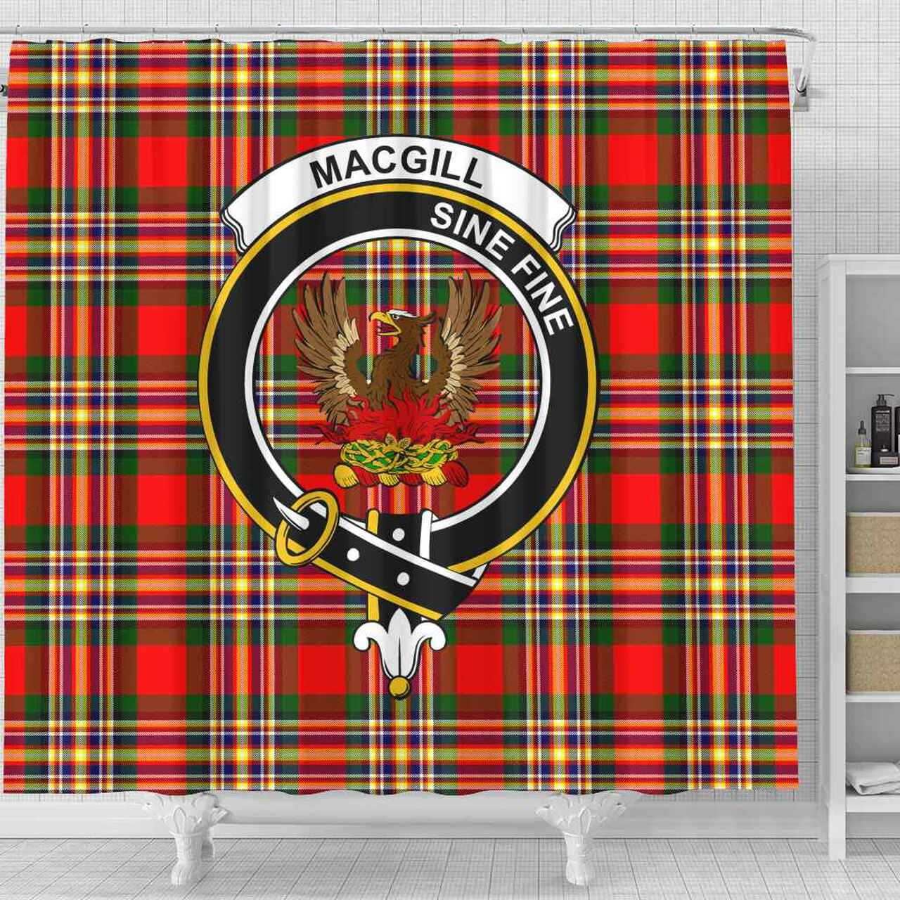 MacGill (Makgill) Tartan Crest Shower Curtain