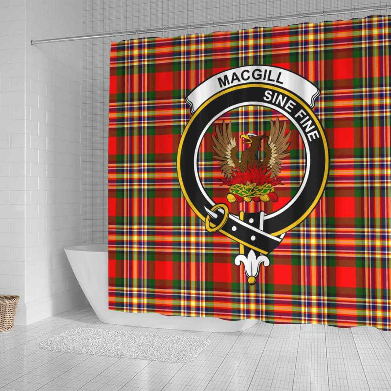 MacGill (Makgill) Tartan Crest Shower Curtain