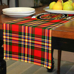 MacGill (Makgill) Tartan Crest Table Runner - Cotton table runner