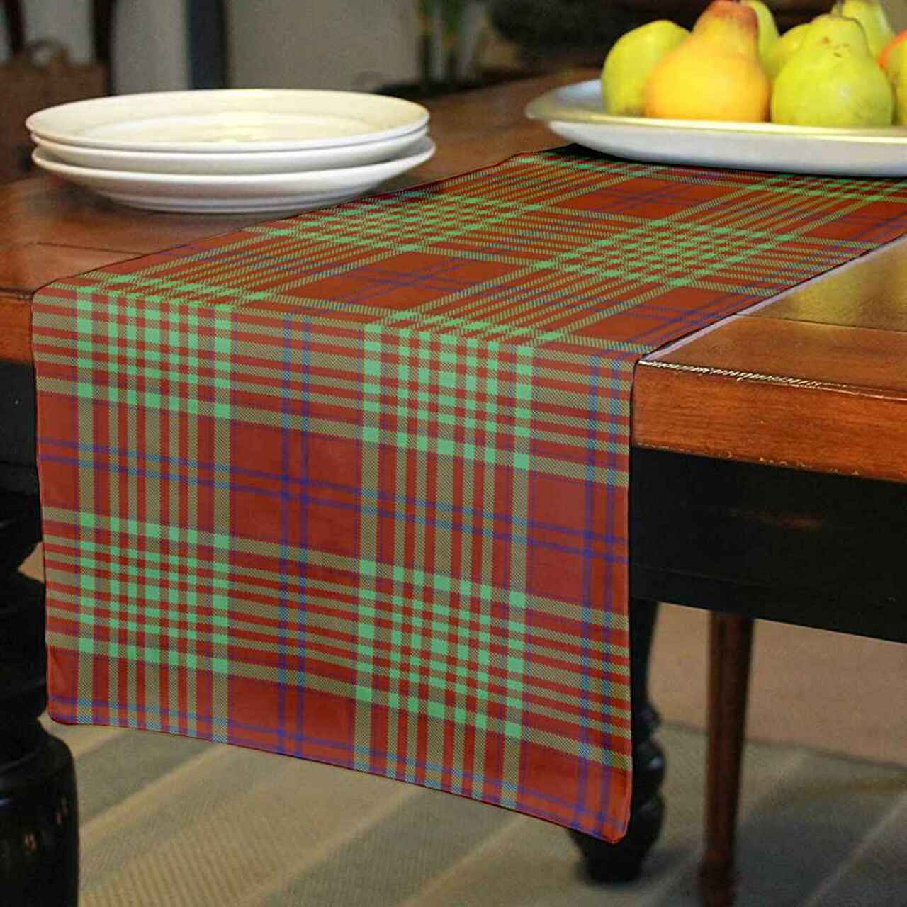 MacGillivray Hunting Ancient Tartan Table Runner - Cotton table runner