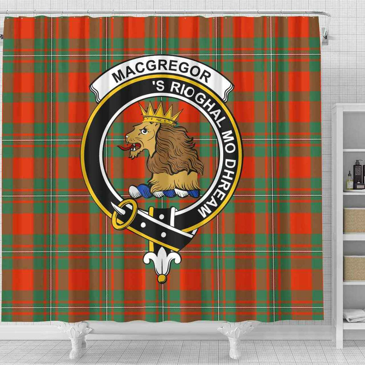 MacGregor Tartan Crest Shower Curtain