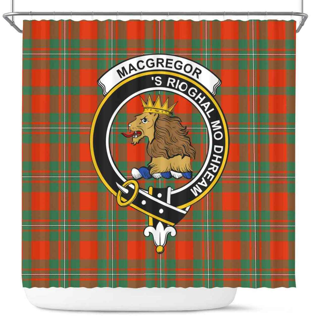 MacGregor Tartan Crest Shower Curtain