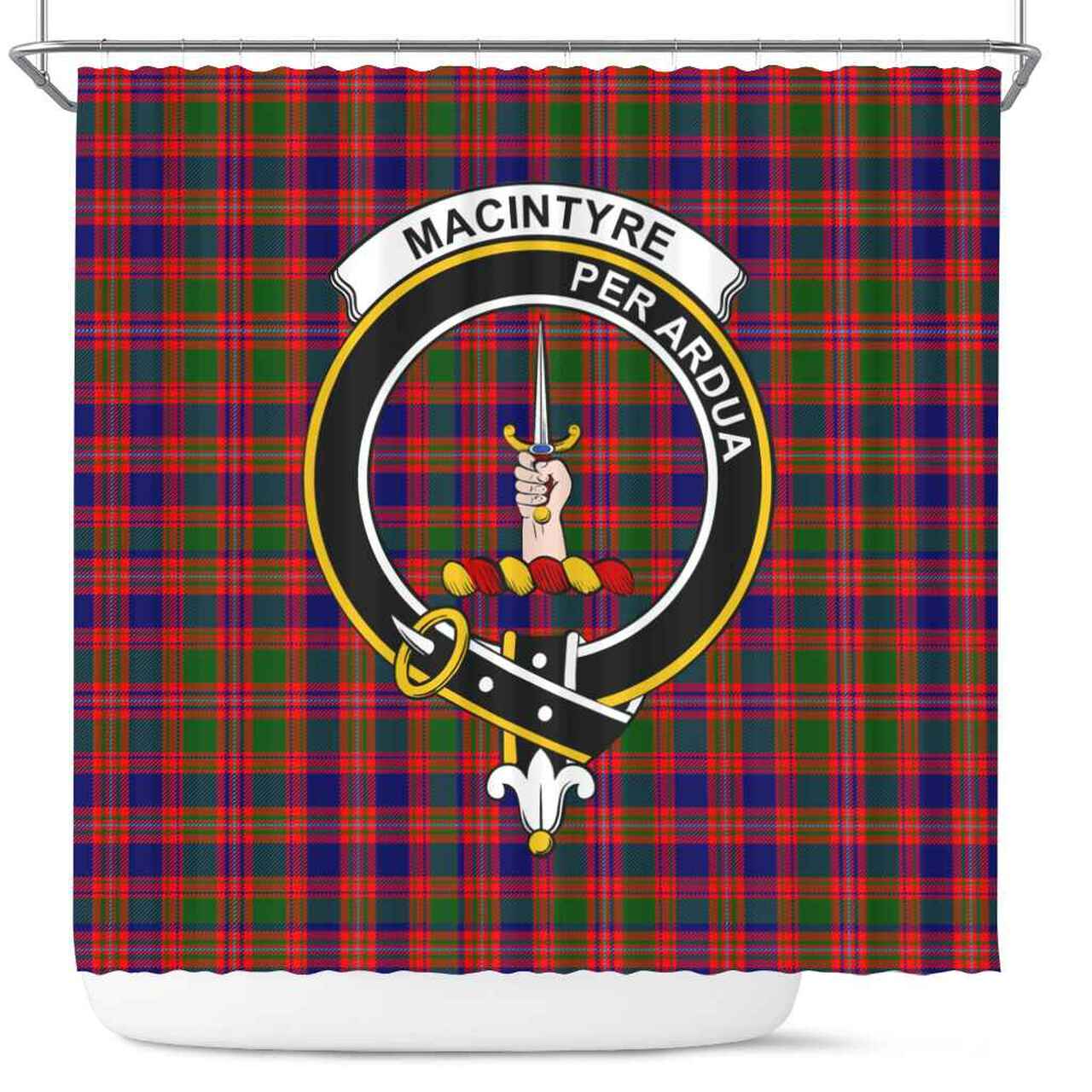 MacIntyre Tartan Crest Shower Curtain