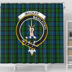 MacKay Tartan Crest Shower Curtain