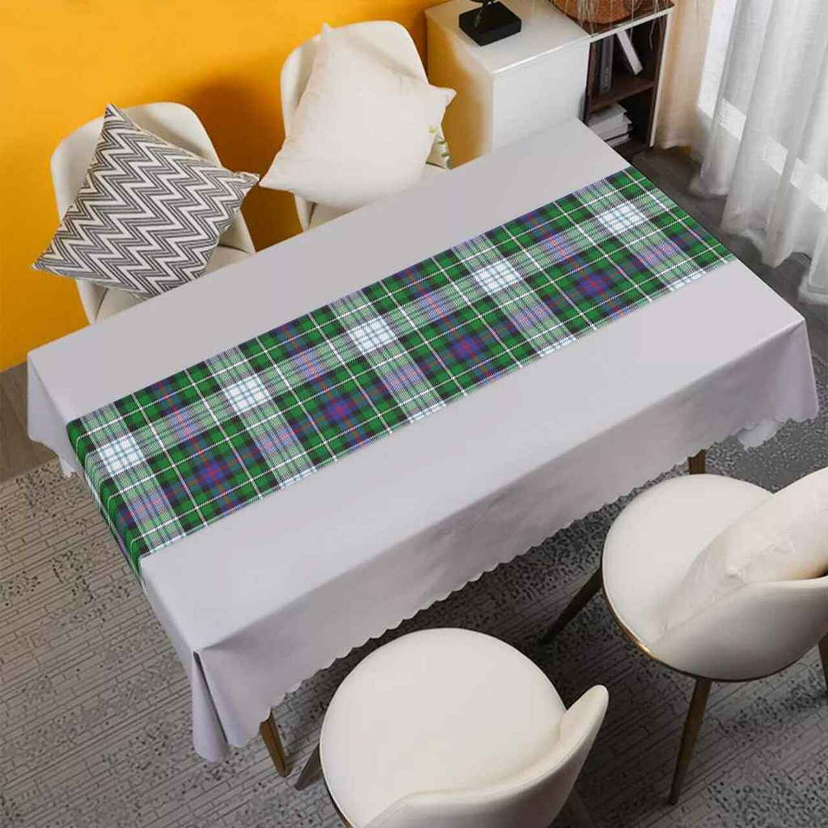 MacKenzie Dress Modern Tartan Table Runner - Cotton table runner