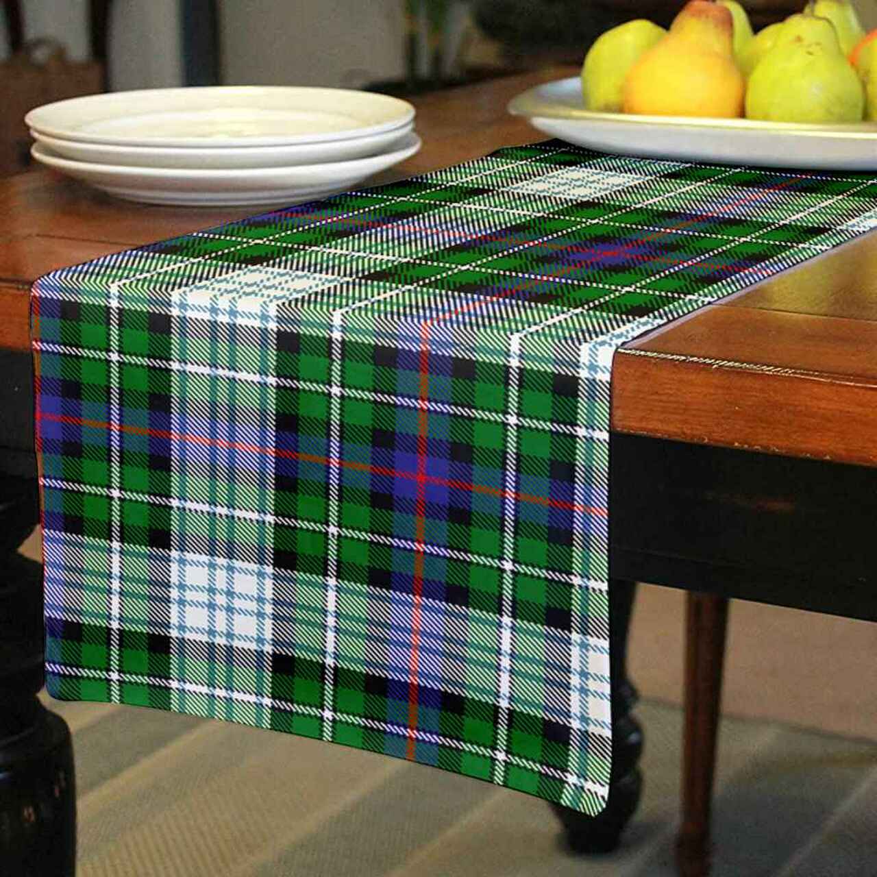 MacKenzie Dress Modern Tartan Table Runner - Cotton table runner