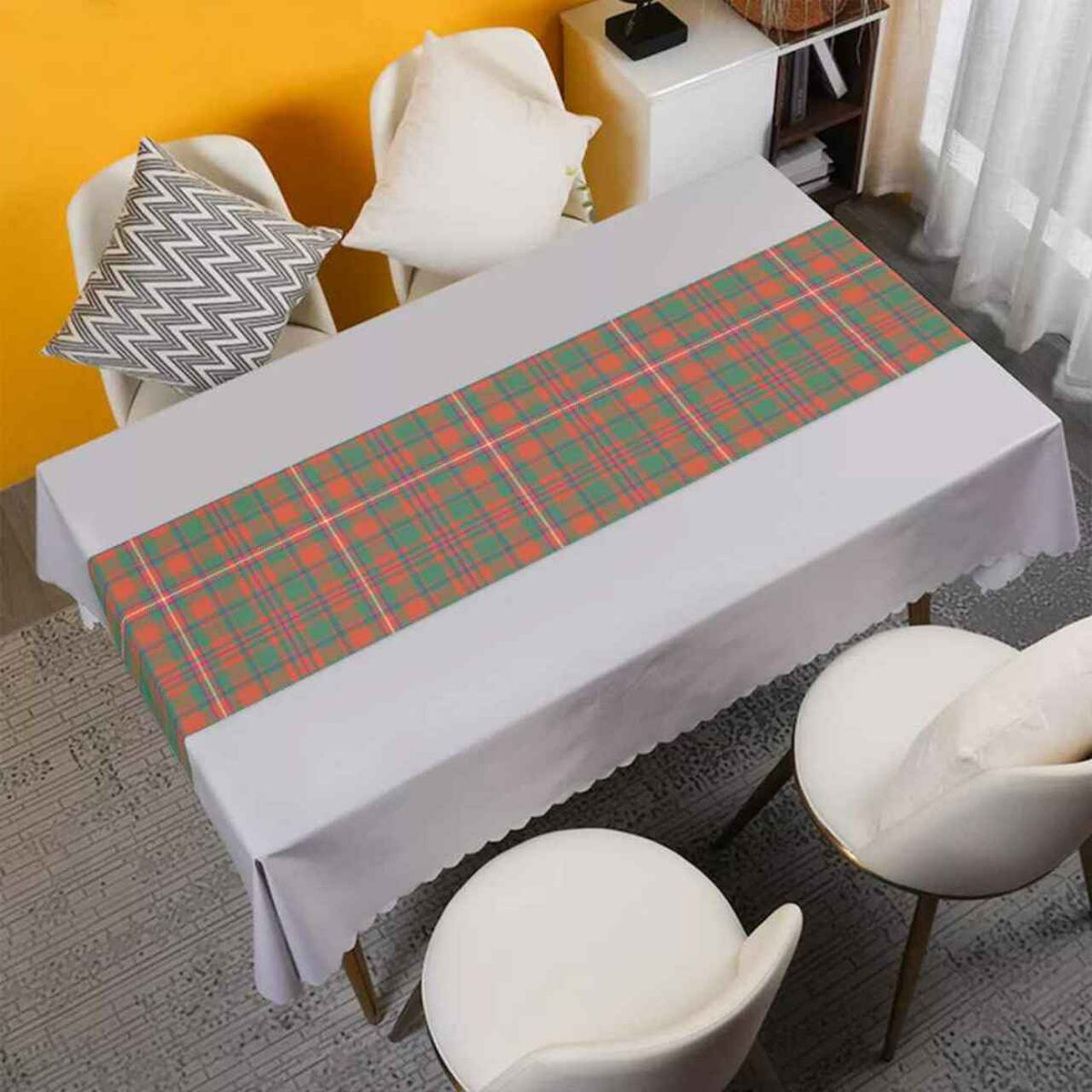 MacKinnon Ancient Tartan Table Runner - Cotton table runner