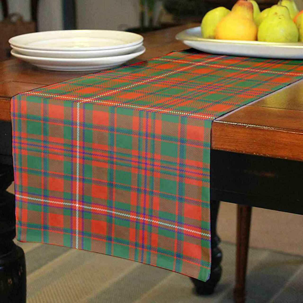 MacKinnon Ancient Tartan Table Runner - Cotton table runner