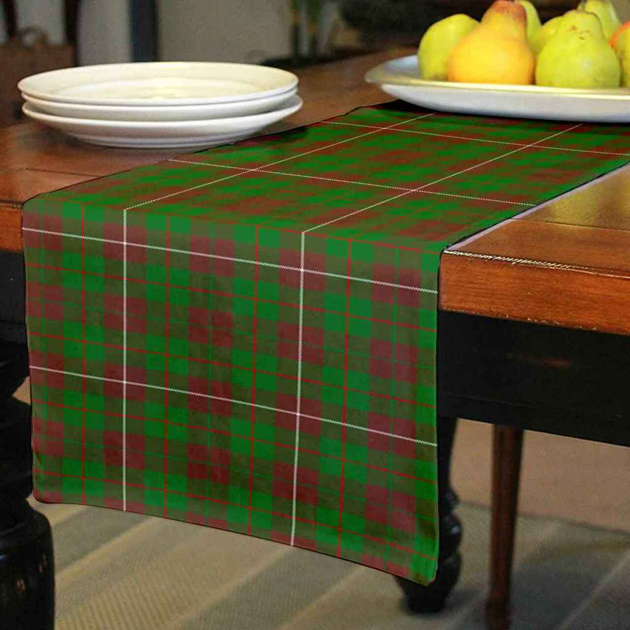 MacKinnon Hunting Modern Tartan Table Runner - Cotton table runner